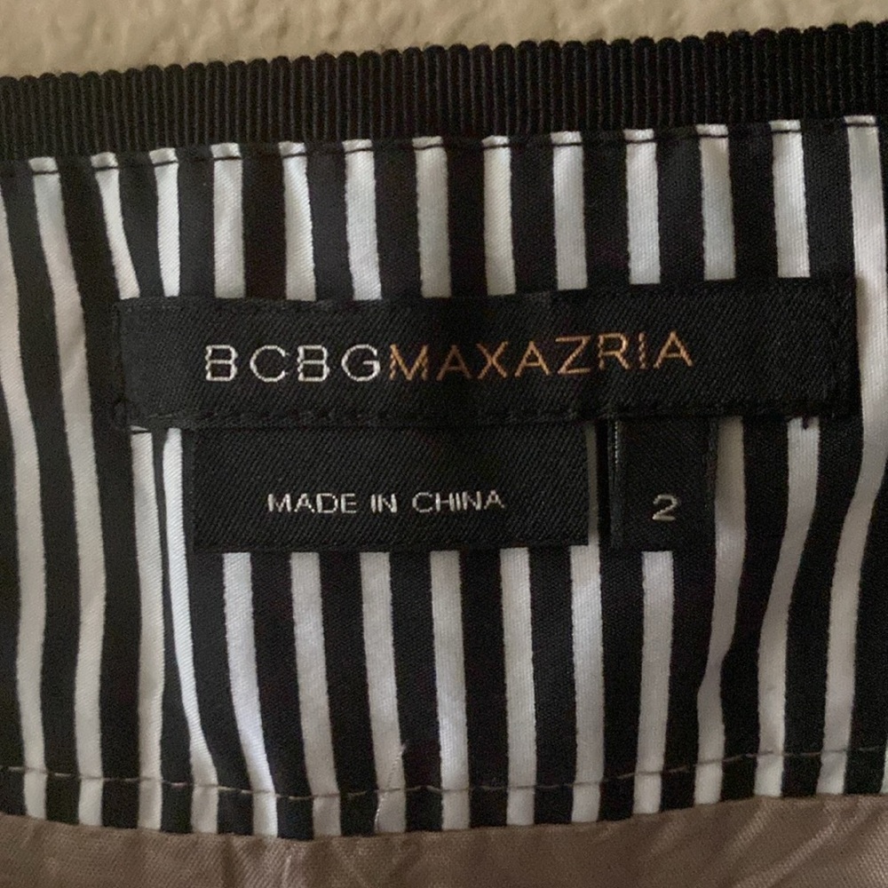 BCBG Max Azria size 2 dress stripes and polka dots! - Picture 2 of 14